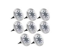 Lampe Solaire De Sol 8 Pcs Lumières Led Blanc
