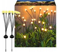 Lampe solaire avec 6 boules LED, DECORATIVE, pour le jardin, 2 STK