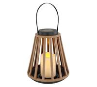 Lampe solaire avec cage en plastique et poignée, 1800 K, design en forme de ballon, idéale pour l'éclairage extérieur et la décoration.