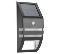 Lampe solaire avec détecteur de mouvement, 2 LED, indice de protection IP44, 50 lumens, portée de détection de 3 à 5 mètres