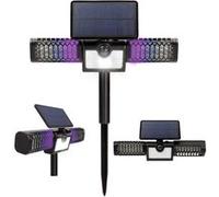 Lampe solaire bug MONSTER ZAPPER - VENTEO - Piège à nuisibles - Eclairage d'extérieur - Détecteur de mouvements - Panneau solaire - Lumière DEL UV - 140 lumens - 12h d'autonomie - Sans pesticide - San