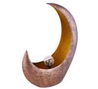 Lampe Solaire Croissant de Lune Solaire Extérieur Décoration de Jardin Lampe LED Extérieur, Effet de lumière sur pied, 1x LED Blanc Chaud, L x l x H 37,5x13,5x45 cm, Patio Jardin