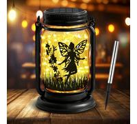 Lampe solaire dans un bocal Mason, lampes solaires d'extérieur 3 en 1, lanterne solaire, étanche IP65, super longue durée de vie, lanterne solaire pour extérieur, jardin, décoration extérieure, balcon