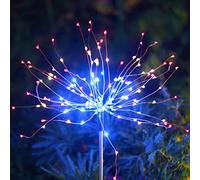 Lampe solaire de jardin avec 90 LED, éclairage étanche pour allée, patio, pelouse, cour, décoration de fête de Noël