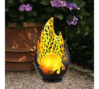 Lampe Solaire de Jardin D'Extérieur Modèle Décoration Batterie IP44 Noir LED