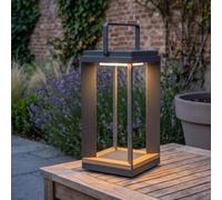 Lampe solaire LED en aluminium Anthracite PIANA