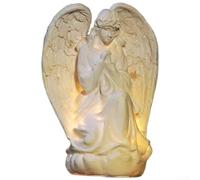 Lampe solaire de jardin en résine étanche - Allumage automatique | Panneau en silicone non cristallin, autonomie de 8 heures, LED jaune chaud, figurine en résine réaliste, accent de jardin
