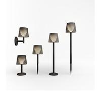 Newgarden Lampe solaire d'extérieur LED GRETA, Applique/Lampe à poser/Lampadaire/À piquer, Noir