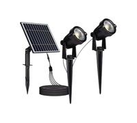 Lampe solaire de jardin LED - V-TAC - TA-20488 - 180 lm (2x90) - IP65 - 3000K - Câble 4 m