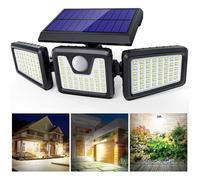 Lampe Solaire de Sécurité - FOLAYA - 128LED - Détecteur de Mouvement - Extérieur - Sans Fil