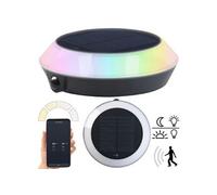 : Lampe solaire d'extérieur connectée avec LED RVB CCT et détecteur de mouvement