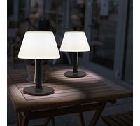Lampe Solaire D'Extérieur de Table Balcon 3 Niveaux Dimmable LED H 28 CM 2x