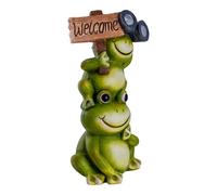 Lampe solaire d'extérieur, décoration de jardin, LED grenouille, signe de bienvenue, lumière décorative verte