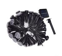 Lampe solaire d'extérieur en plastique pour allée, support plat | Étanchéité IP65, capteur marche/arrêt automatique, montage plat, pour options de lumière blanche et jaune