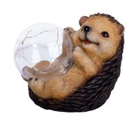 Lampe solaire d'extérieur, lumière décorative, LED, figurine animale, boule de hérisson, sculpture, décoration de jardin