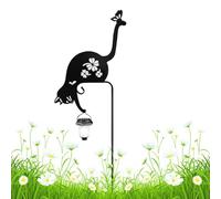 Lampe solaire en forme de chat - En métal - Étanche - Décoration de jardin | Artisanat en fer résistant à la rouille, allumage automatique à LED chaude, économie d'énergie, décoration de jardin