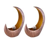 Lampe solaire en forme de croissant de lune, décoration de jardin extérieure, lampe LED, décoration de jardin, lampe de terrasse, effet lumineux sur pied, 1x LED blanc chaud, L x l x H 37,5 x 13,5 x 4