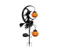 Lampe solaire en forme de lune en métal étanche 58 cm