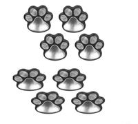 Lampe solaire en forme de patte de chat 9 cm pour décoration de jardin | Lot de 8 capteurs de nuit étanches IP44, taille 9 cm, chemin de pelouse de jardin