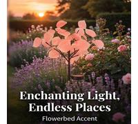 Lampe solaire en forme d'érable rose, Lumière d'arbre de bouleau blanc LED étanche, Crée une ambiance chaleureuse et romantique, Convient pour le jardin, la terrasse, la maison, Idéal pour Thanksgivin