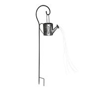 Lampe solaire enfichable arrosoir lampe de jardin d'extérieur en arrosoir design lampe enfichable argent, 24x LED blanc chaud, H 94 cm, jardin balcon allées pelouse
