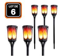 Lampe solaire - EUROPALAMP - Lot de 6 - 96 LED - 35 Lumens - IP65 Résistante aux intempéries