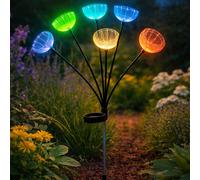 Lampe Solaire Extérieur Ampoule à Enficher Jardin Variateur de Couleur Fleurs