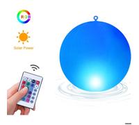Lampe Solaire Exterieur,Boule Lumineuse Exterieure Solaire à DEL Lampe Flottante étanche IP68 Pour Lumiere Solaire Changeante de Cou