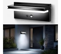 Lampe Solaire Extérieur Détecteur de Mouvement, 73 LED 4 Modes d'Éclairage Lumiere Solaire Exterieur, IP65 Etanche Lampe Solaire, Spot Solaire Exterieur Blanc Froid 6500K pour Jardin Garage Patio