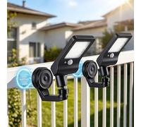 Lampe Solaire Extérieur Détecteur de Mouvement Aimantée sans Perçage 2PCS | Applique Murale Magnétique,3 Modes,700LM,Éclairage 360° Ajustable,Etanche IP65 pour Clôture Jardin Garage Camping-Car