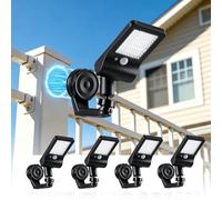 Lampe Solaire Extérieur Détecteur de Mouvement Aimantée sans Perçage 4PCS | Applique Murale Magnétique,3 Modes,700LM,Éclairage 360° Ajustable,Etanche IP65 pour Clôture Jardin Garage Camping-Car