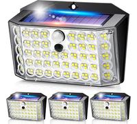 Lampe Solaire Exterieur Detecteur de Mouvement - Spot solaire exterieur - Lumiere Solaire Exterieur - 4Pcs,246LED,2000LM,270° ,IP65