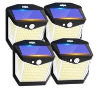 Lampe Solaire Exterieur Détecteur Mouvement - Lumiere LED Solaire Exterieur | 248LED, IP65 Etanche éclairage 270° Sécurité Sans Fil Lampe Lumiere Mural Applique Projecteur Solar Exterieur Jardin