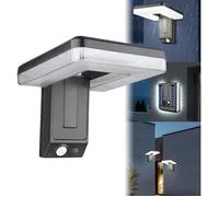 Lampe solaire extérieur détecteur mouvement orientable 120°, 32 LED 20W IPX45, 3 modes éclairage, capteur photosensible pour jardin