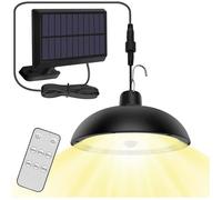 Lampe Solaire Extérieur, Double Tête IP65 éTanche Lustre Solaire avec Télécommande pour Jardin/Pergola/Balcon/Terrasse Label