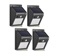 Lampe Solaire Extérieur Jardin,40 LED éclairage Solaire Extérieur avec Détecteur de Mouvement étanche sans Fil LED Sécurité Lumière Solaire Puissant 3 Modes Intelligentes Luminaire Patio(4PACK)