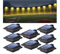 Lampe solaire extérieure décorative - HOME SAFETY - 8 pièces - 40 LED - IP65 - Auto ON/OFF