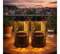 Lampe Solaire Extérieur Jardin Déco Suspension Oriental LED 2er Set [EEK: Nicht bewertet]