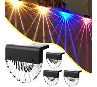 Lampe solaire extérieure LED - PZCC - PZCC - Pack 4 - Blanc chaud & 7 couleurs - IP65