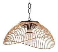 IDMarket Lampe solaire extérieure suspension SYDNEY en métal effet rotin