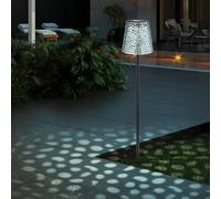 Lampe Solaire Extérieure Wegeleuchte IP44 Avec Erdspieß 1x LED 70 cm Argent Bleu