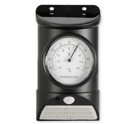 Lampe led solaire noire 28 led, détecteur mouvement, thermomètre