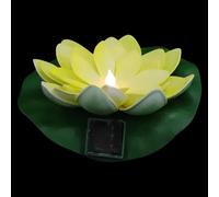 Lampe Solaire Flottante Fleur 18x18x7cm pour Bassin et jardin | Plastique Lisse, Design Floral Réaliste, Économise L’Énergie, pour Autel, Table ou Décoration de Mariage Aquatique
