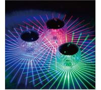 Lampe solaire flottante - Flotteur multicolore pour bassin - Décoration de jardin, éclairage de piscine, éclairage paysager