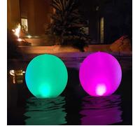 Lampe solaire flottante, globe solaire LED étanche, boule lumineuse, lampe de nuit avec changement de couleur extérieure Del, décor