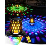 Lampe solaire flottante pour piscine, effet flamme, indice de protection IP68, multicolore