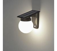 Lampe solaire, forme sphérique, variateur d'intensité, indice de protection IP65, détecteur de crépuscule