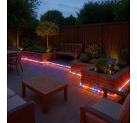 Lampe Solaire Guirlande D'Extérieur 50x LED IP44 de Jardin Multicolore Déco