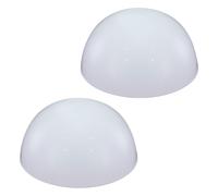 Lampe solaire hémisphère boule lumineuse solaire extérieur décoration jardin hémisphère, blanc, ampoules LED, D 20 cm, lot de 2
