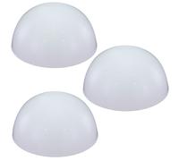 Lampe solaire hémisphère boule lumineuse solaire extérieur décoration jardin hémisphère, blanc, ampoules LED, D 20 cm, lot de 3